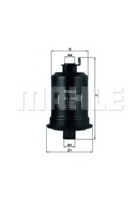 Фільтр тонкого очищення палива Mahle Original KL560 ціна, від 11.01 USD